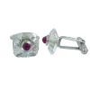 Gemelos Antora Cristal Transparente Jade Rosa | 389PGE408
