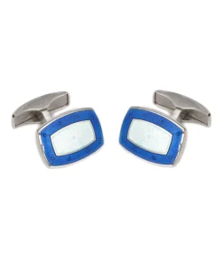 Gemelos Antora Rectangular Esmalte Azul | 389PGE551