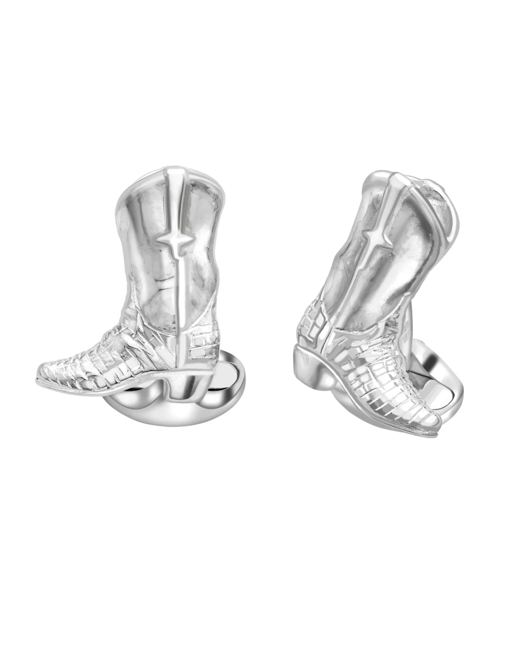 Gemelos Western Boot de Plata de Ley | C1046X0001