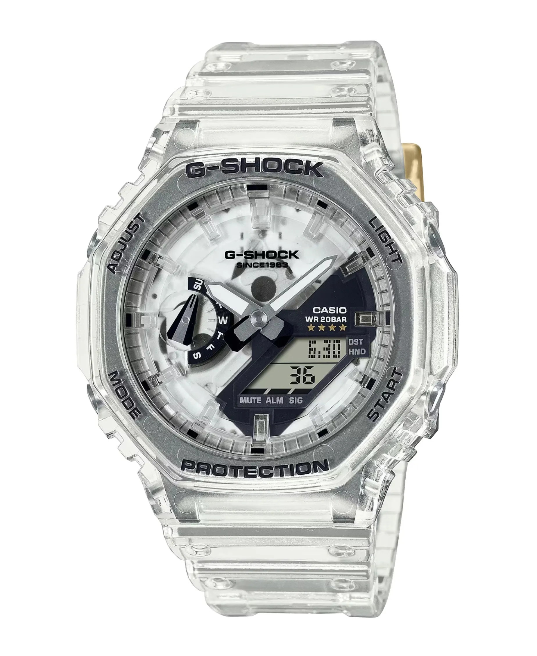 G-Shock 40º Aniversario Clear Remix Analógico-Digital 45 mm | GA-2140RX-7A