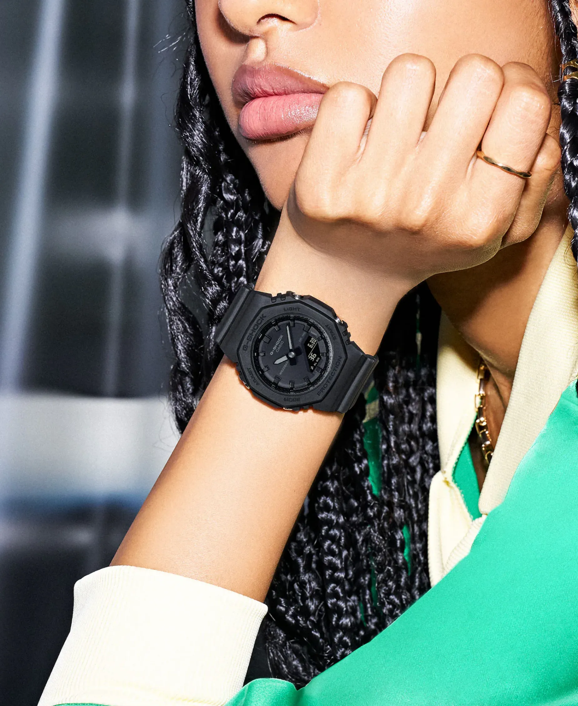 G-Shock Classic Negro Mate 46 mm | GMA-P2100BB-1AER