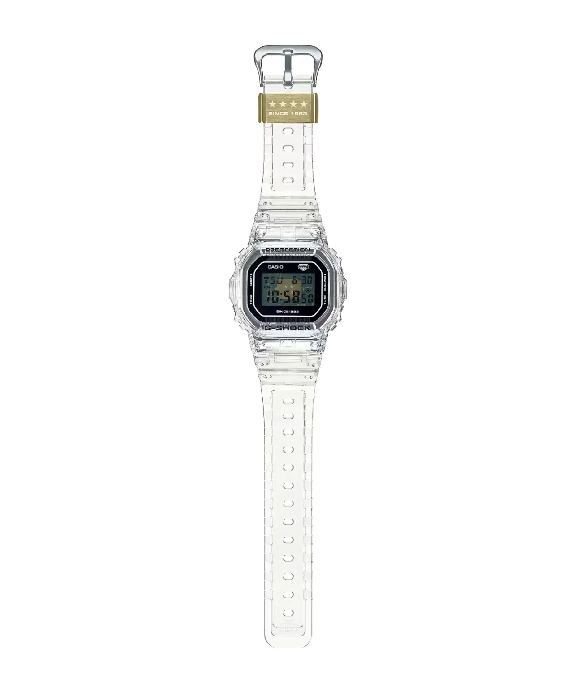 G-Shock CLEAR REMIX 40 º aniversario digital transparente 43 mm | DW-5040RX-7