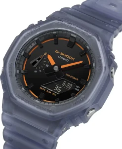 G-Shock GA Azul Carbono y Resina 45,4 mm | GA-2100K-2A