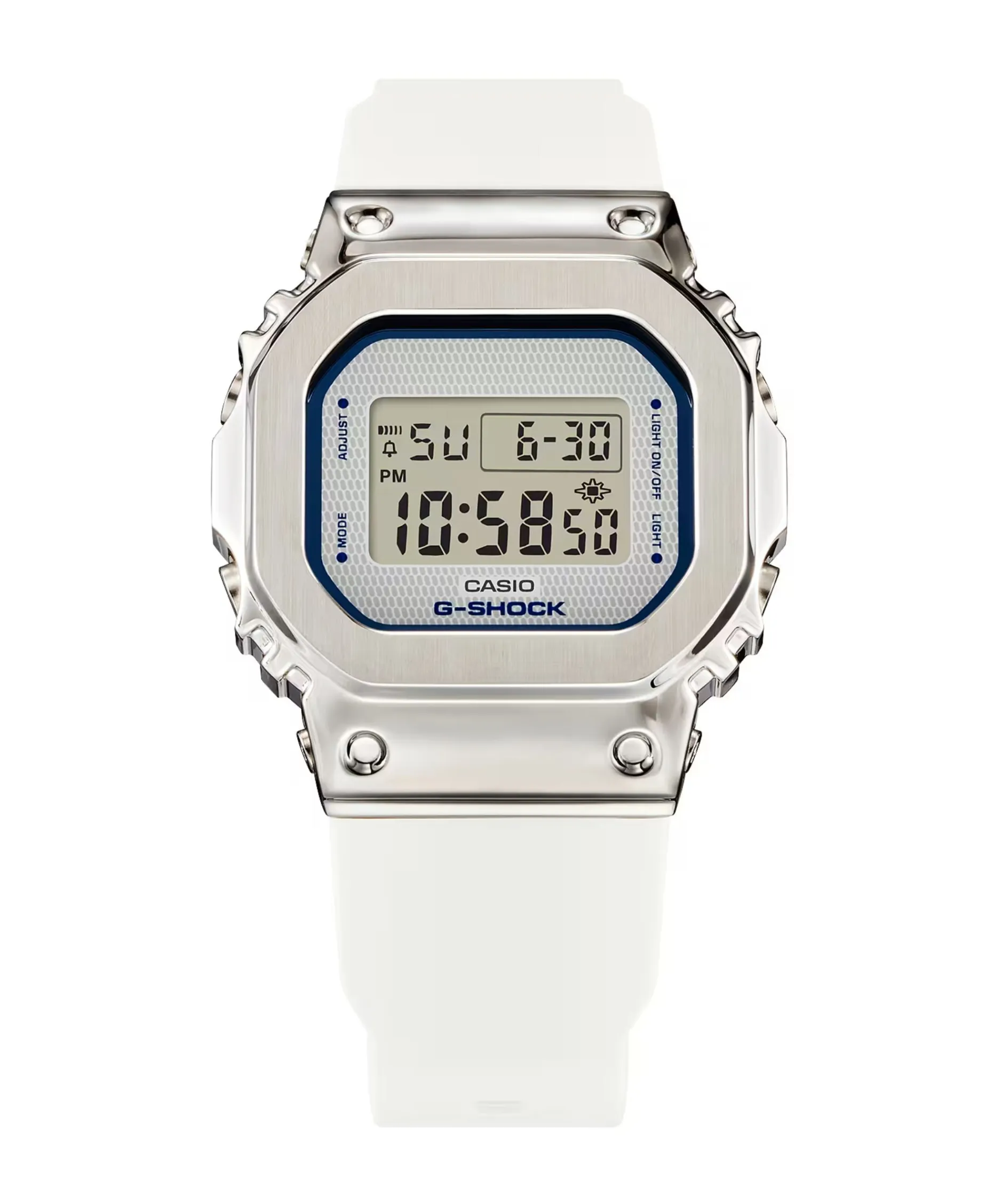 G-Shock GM Digital Blanco Acero 38,4 mm | GM-S5600LC-7