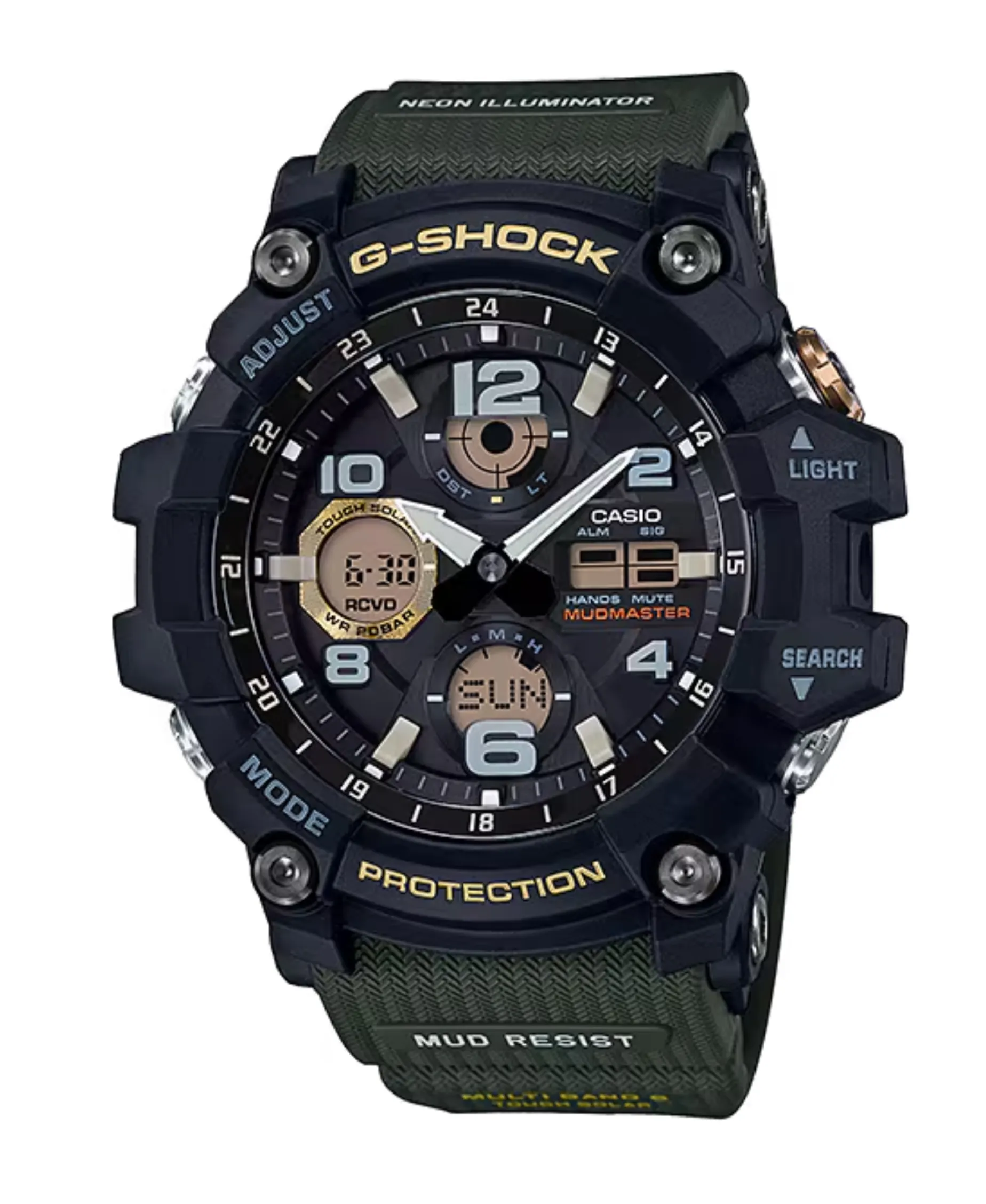 G-Shock Master Of G Mudmaster Verde Militar 56 mm | GWG-100-1A3ER