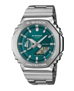 G-Shock Metal Plata GM Verde Azulado 44,4 mm | GM-2110D-3A1ER