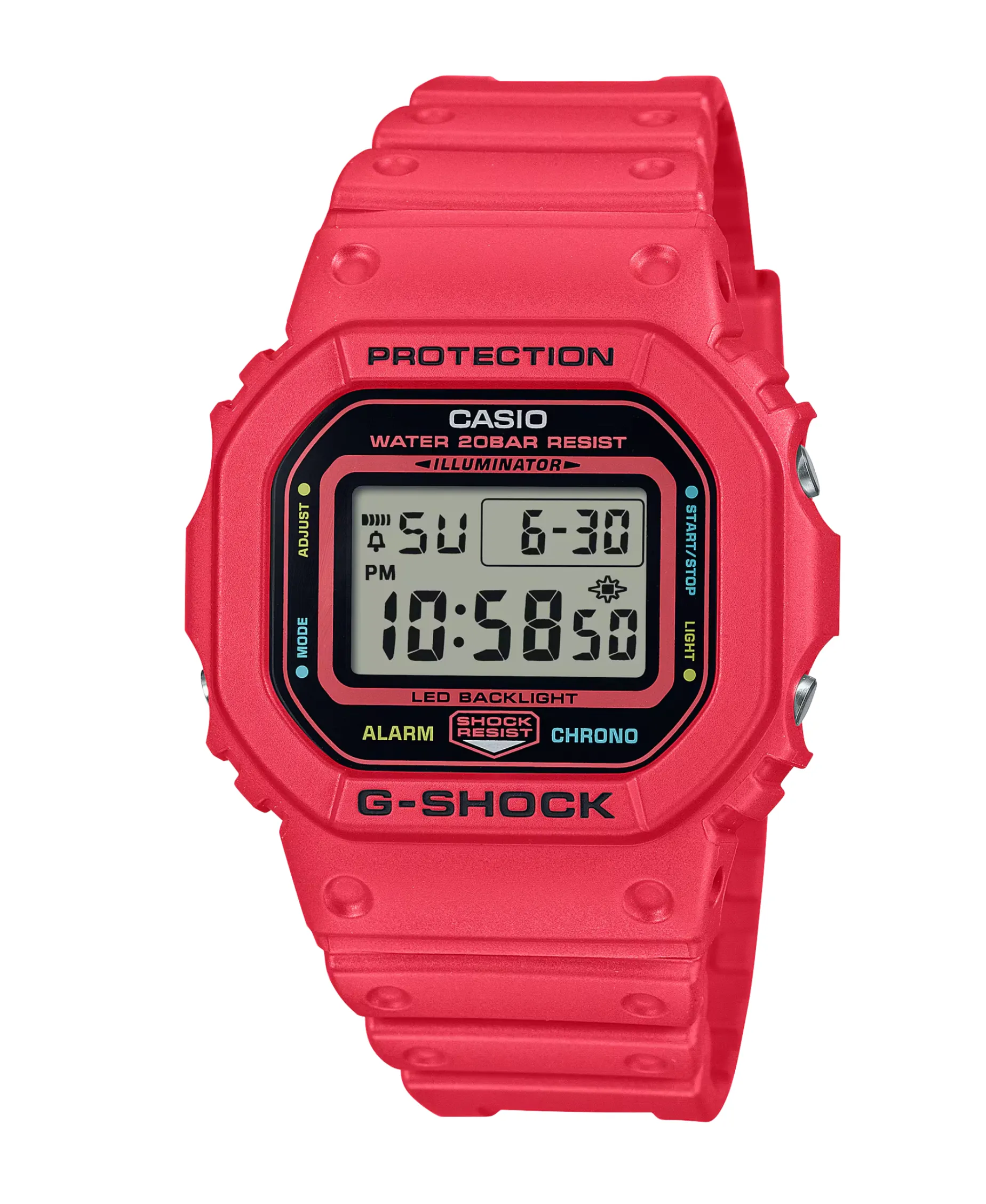 G-Shock Trend Rojo 42,8 mm | DW-5600EP-4ER