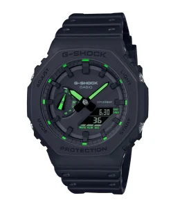 G-Shock Trend Utility Black Verde 45,4 mm | GA-2100-1A3ER