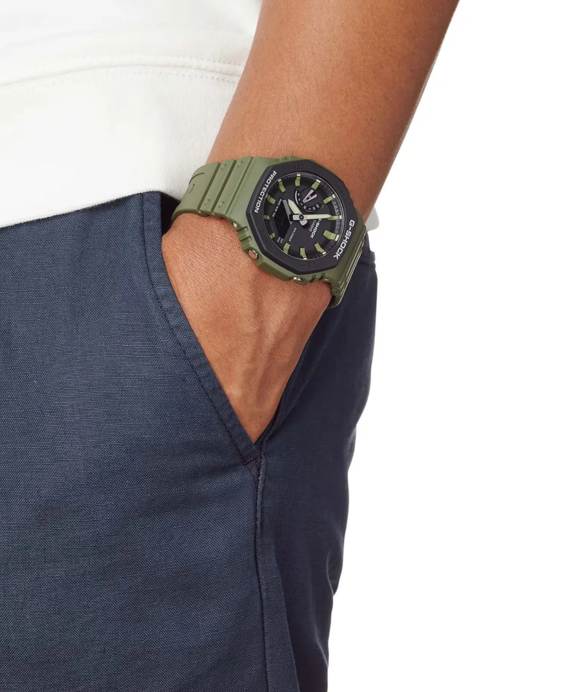 G-Shock Trend Verde Oliva 45,4 mm | GA-2110SU-3AER