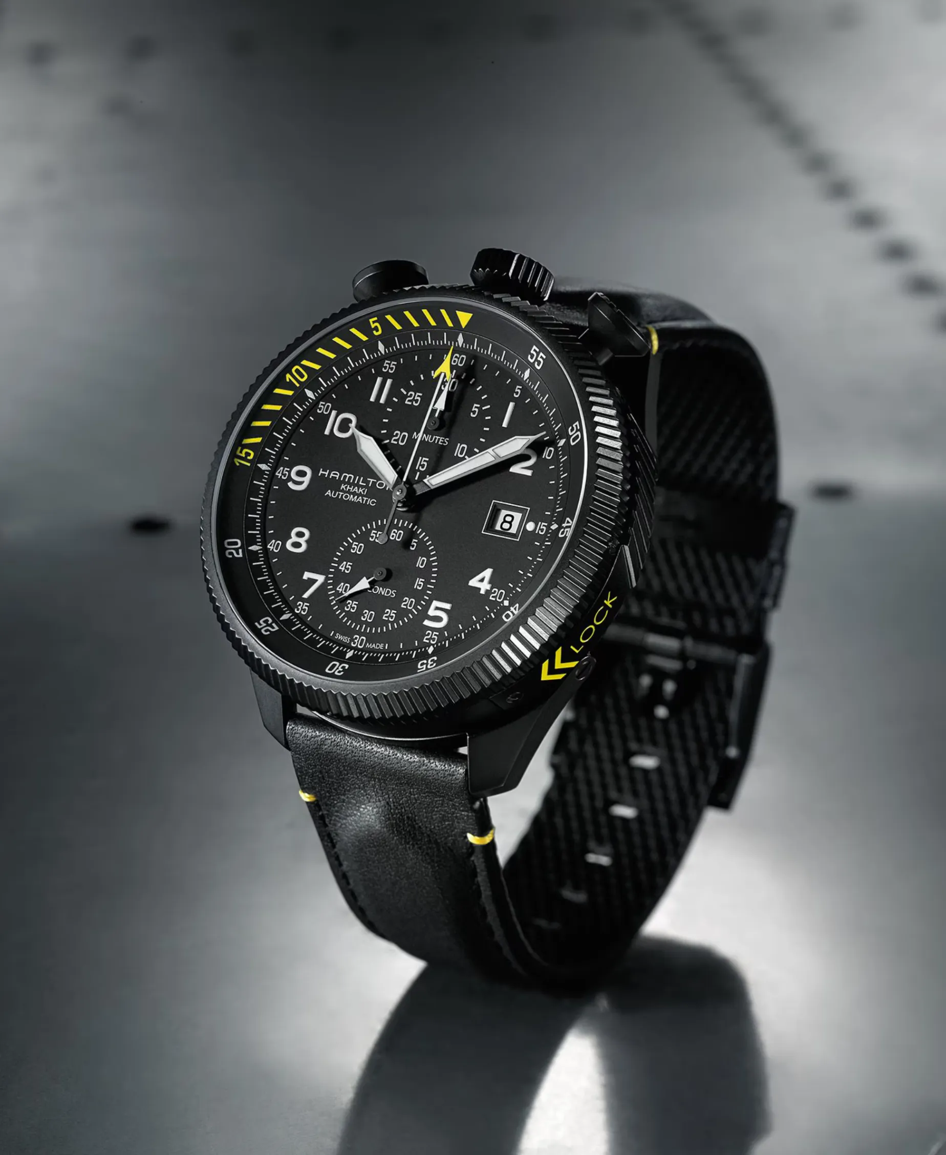 Hamilton Khaki Aviation Takeoff Auto Chrono 46 mm | H76786733