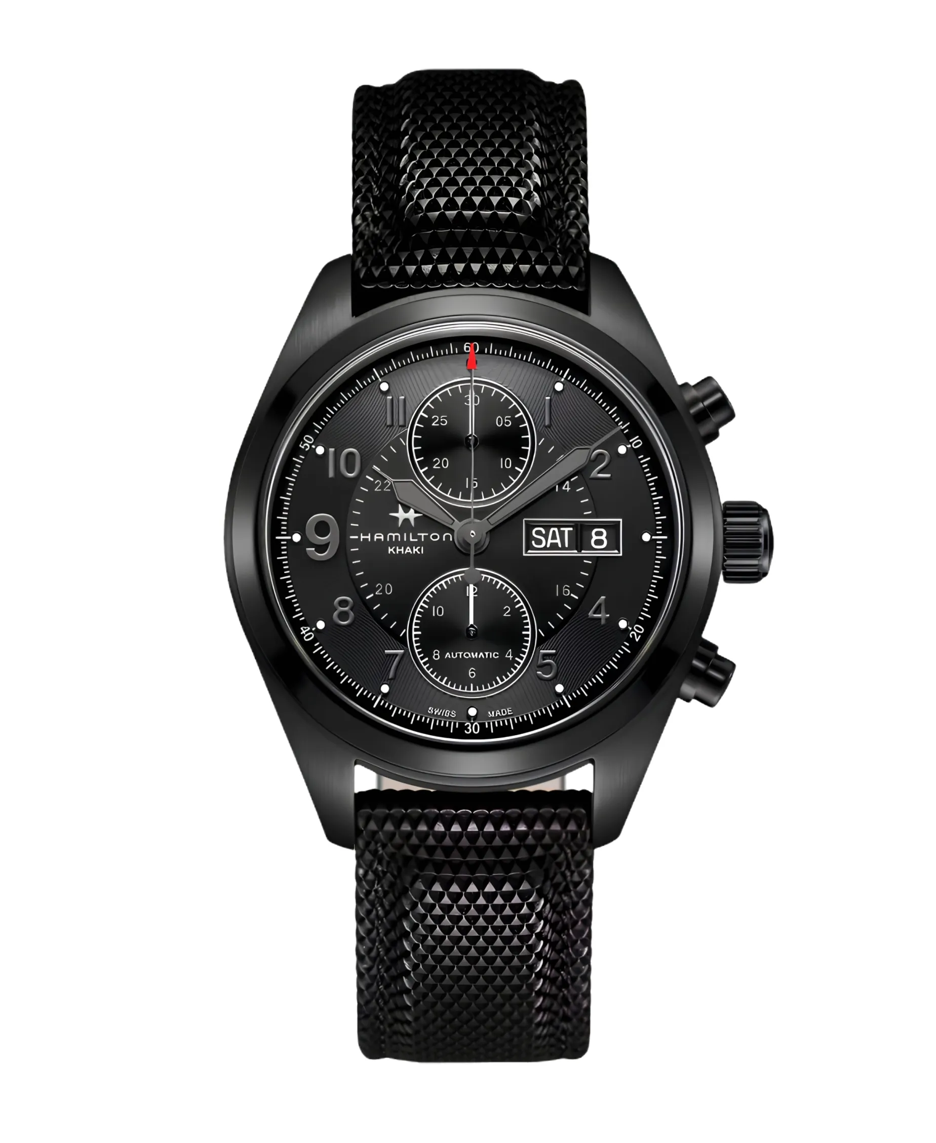 Hamilton Khaki Field Auto Chrono Negro 42 mm | H71626735