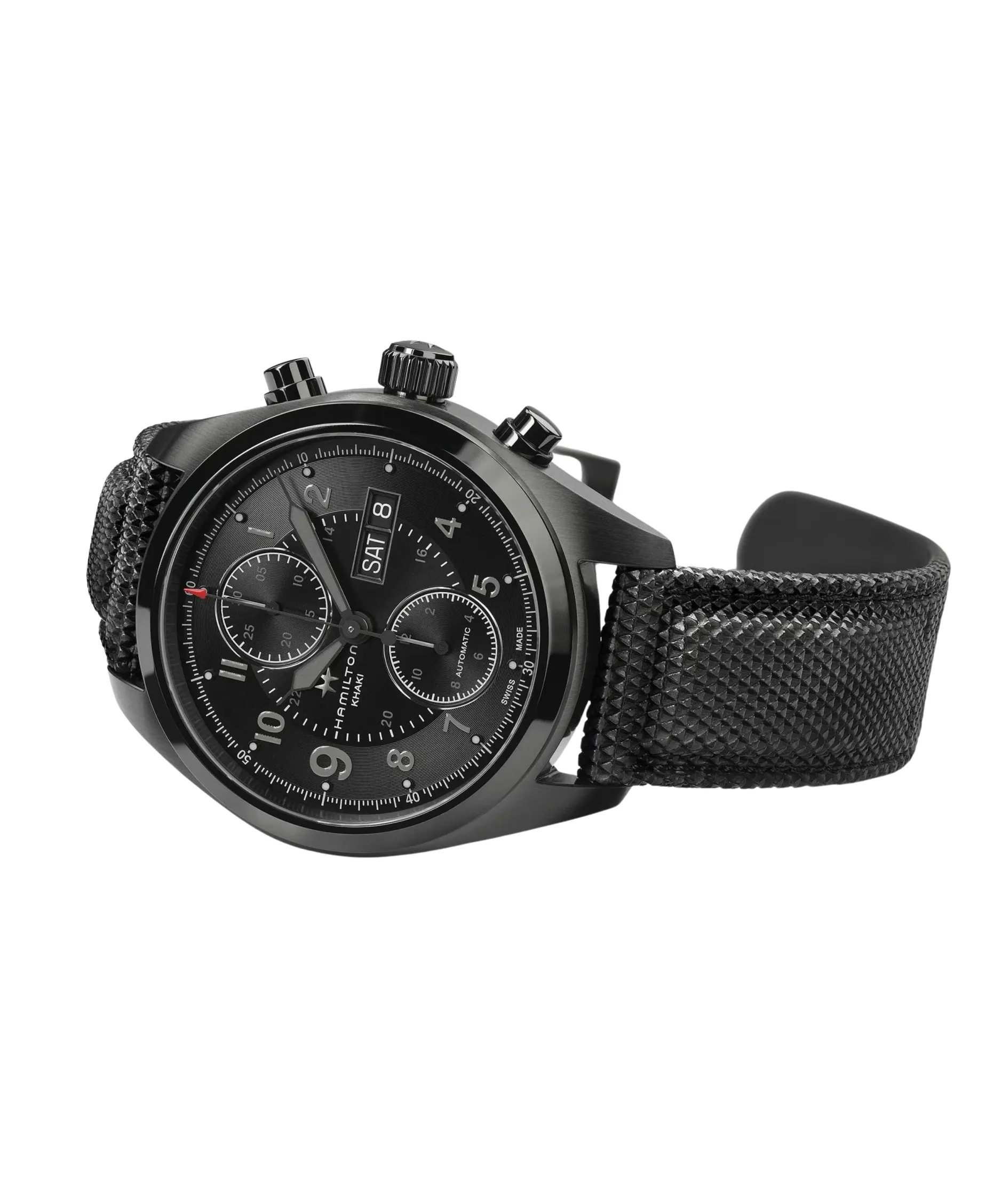 Hamilton Khaki Field Auto Chrono Negro 42 mm | H71626735