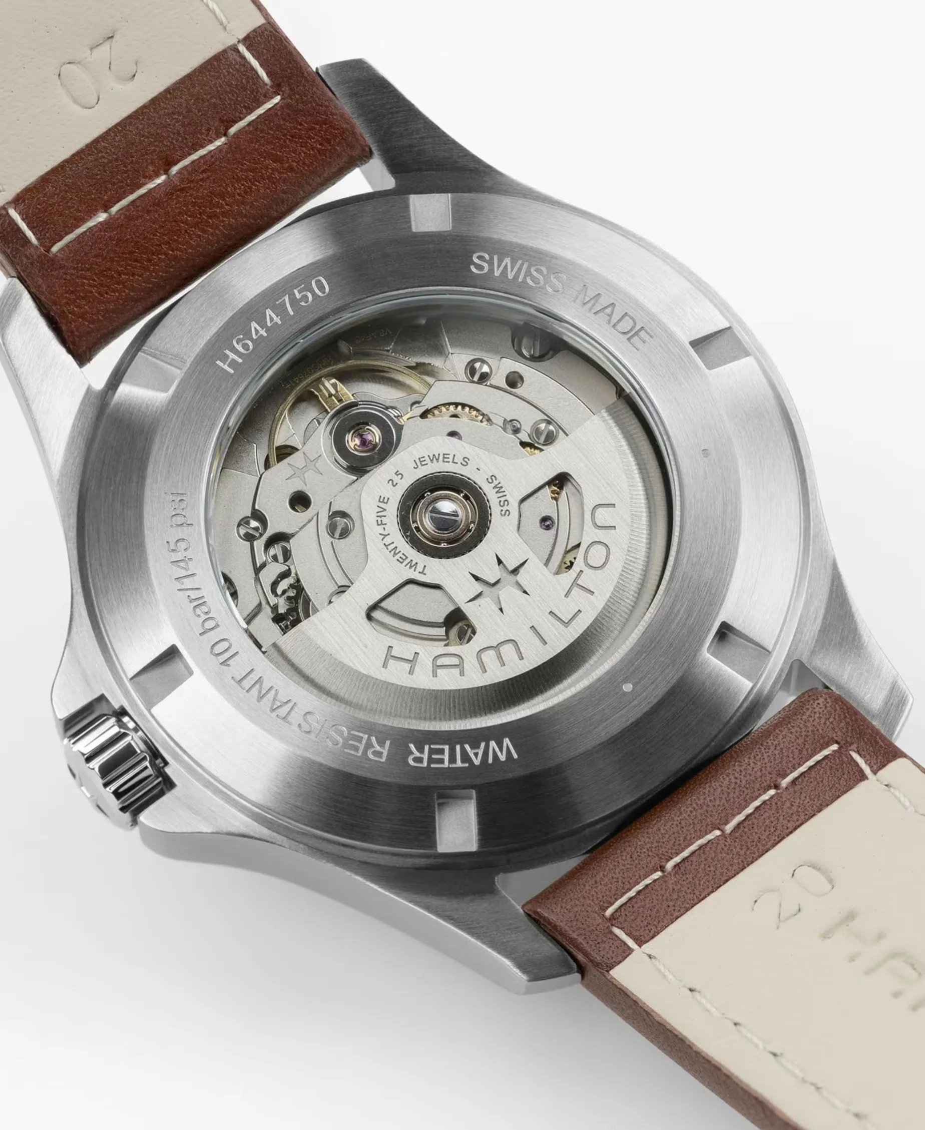 Hamilton Khaki Field King Day-Date Acero y Piel 40 mm | H64475531