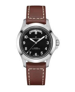 Hamilton Khaki Field King Day-Date Acero y Piel 40 mm | H64475531