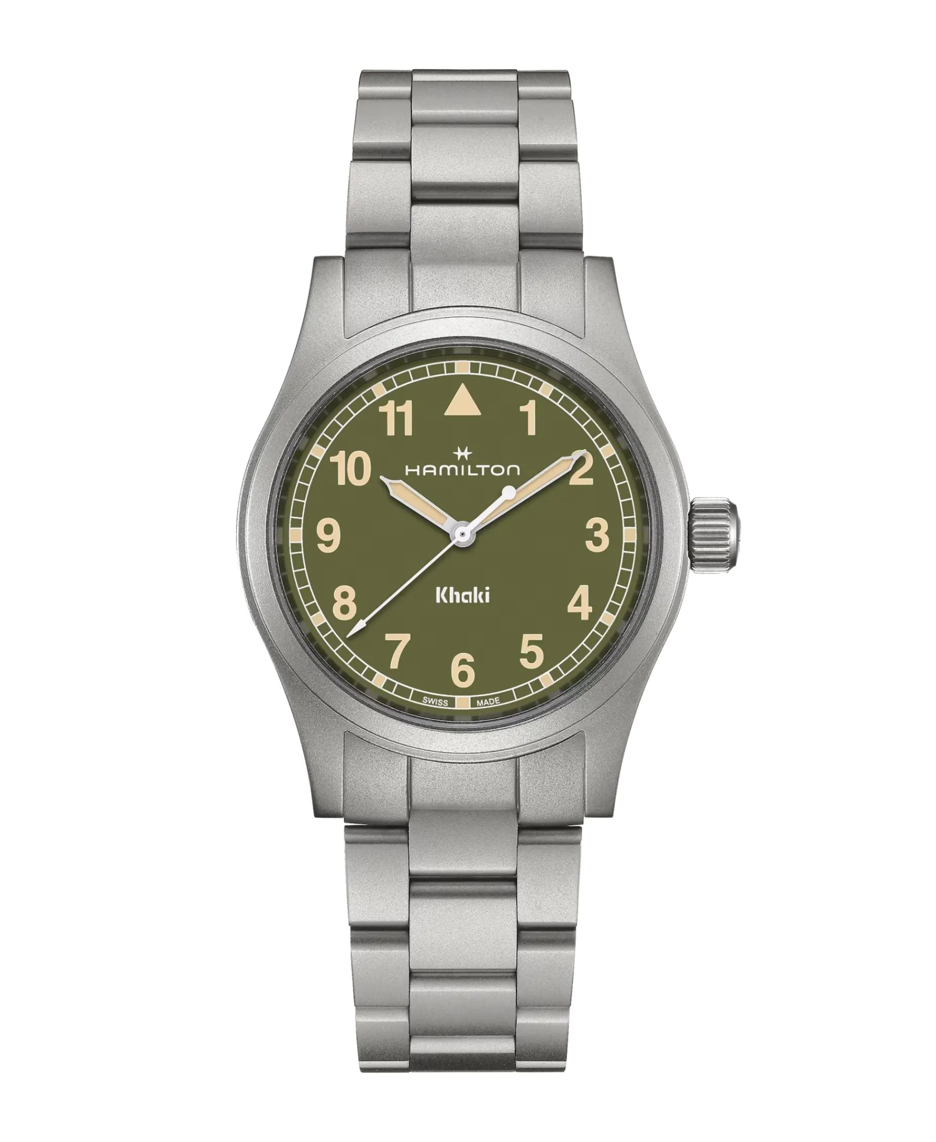 Hamilton Khaki Field Quartz Verde Acero 38 mm | H69401160