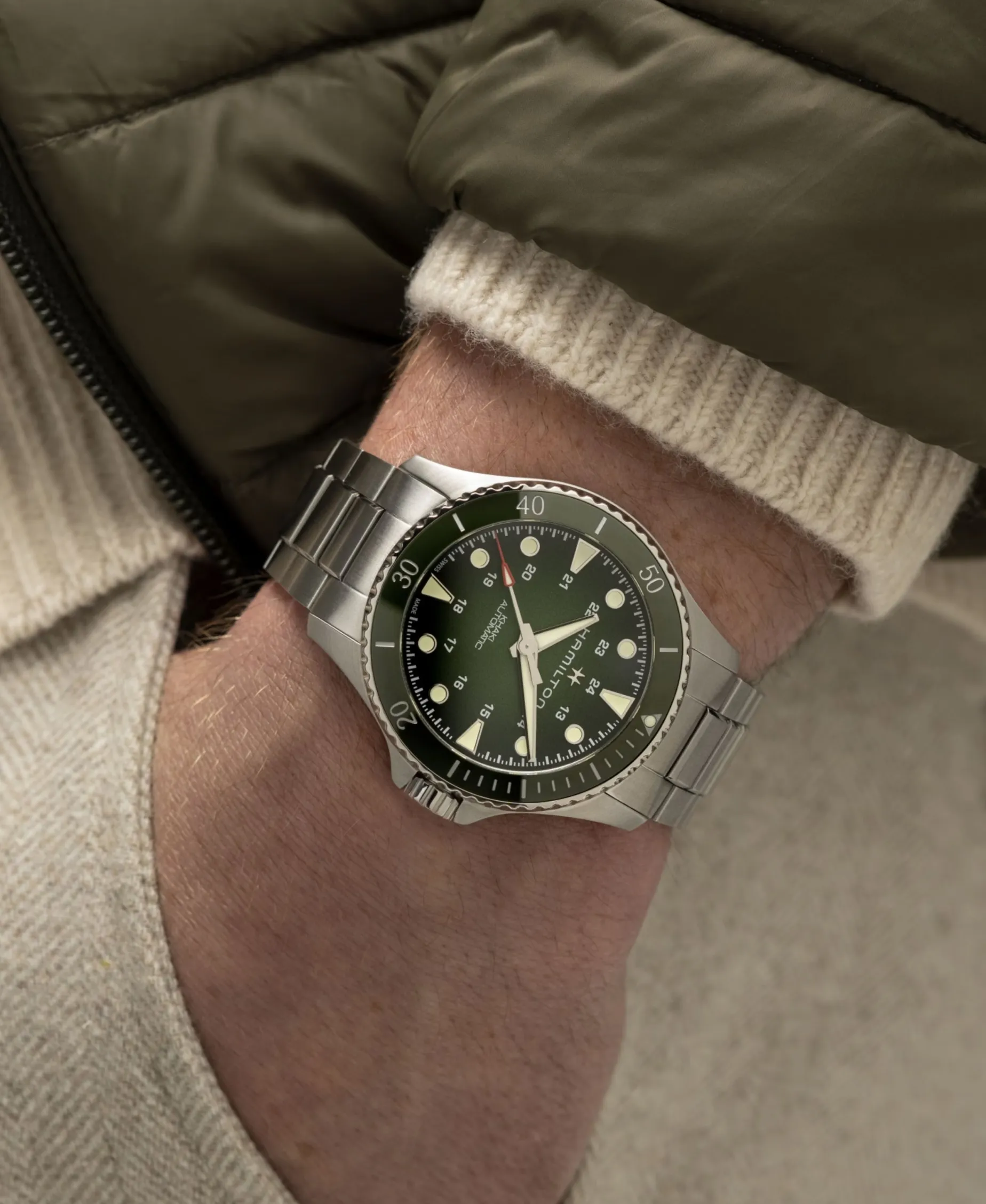 Hamilton Khaki Navy Scuba Auto Verde 43 mm | H82525160