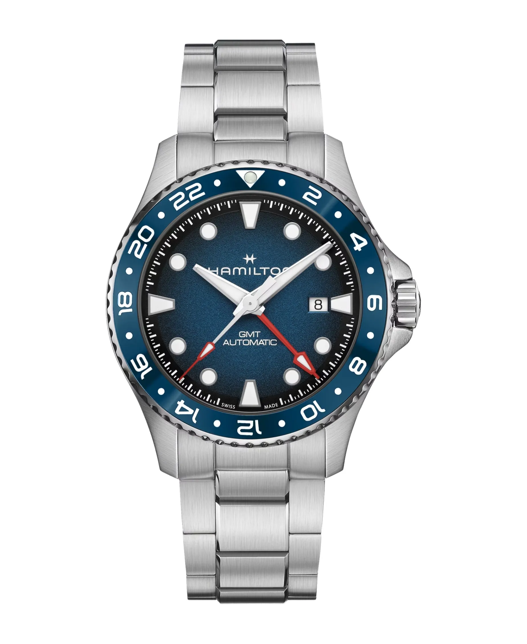 Hamilton Khaki Navy Scuba Auto GMT Azul 43 mm | H82535140