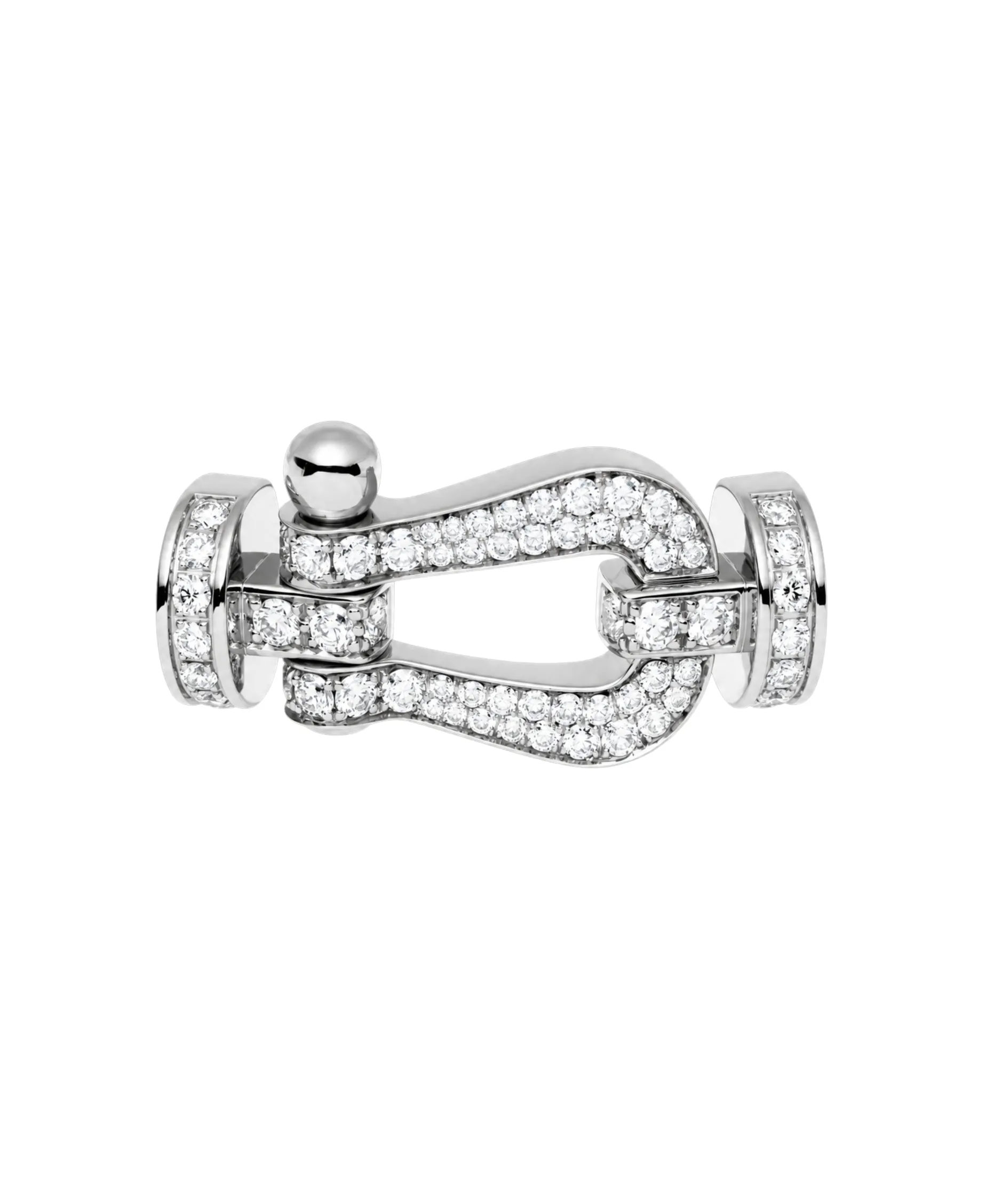 Hebilla FRED G Force Oro Blanco 18K Diamantes | 0B0050