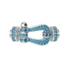 Hebilla FRED G Force 10 Oro Blanco Topacio Azul | 0B0173