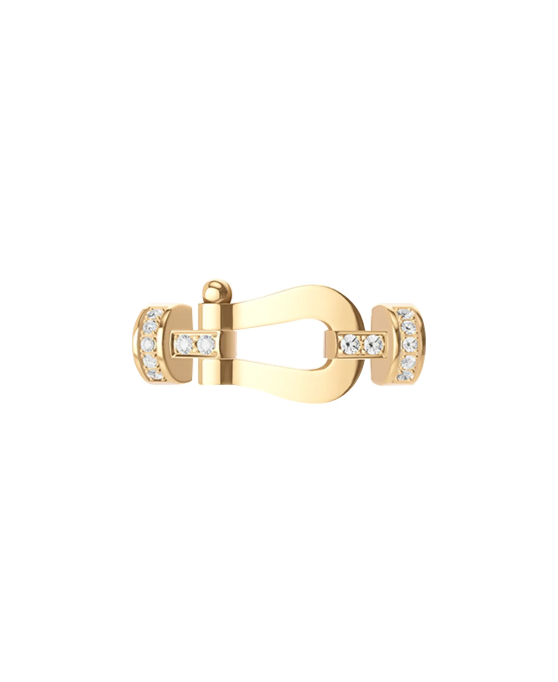 Hebilla FRED M Force Oro Amarillo 18K y Diamantes | 0B0070