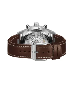 IWC Reloj de Aviador Cronógrafo Piel Marrón Esfera Verde 43 mm | IW378005