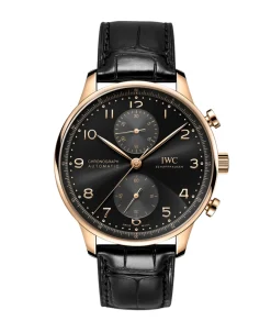 IWC Schaffhausen Portugieser Chronograph Negro Oro rojo 41 mm | IW371625