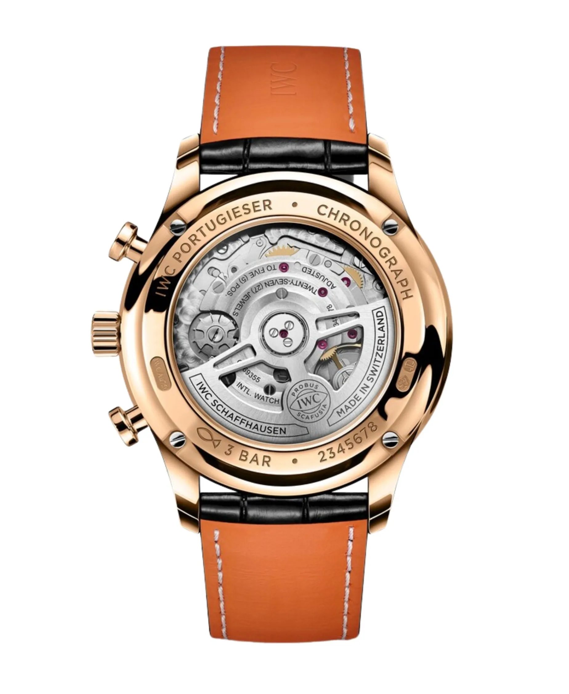 IWC Schaffhausen Portugieser Chronograph Negro Oro rojo 41 mm | IW371625