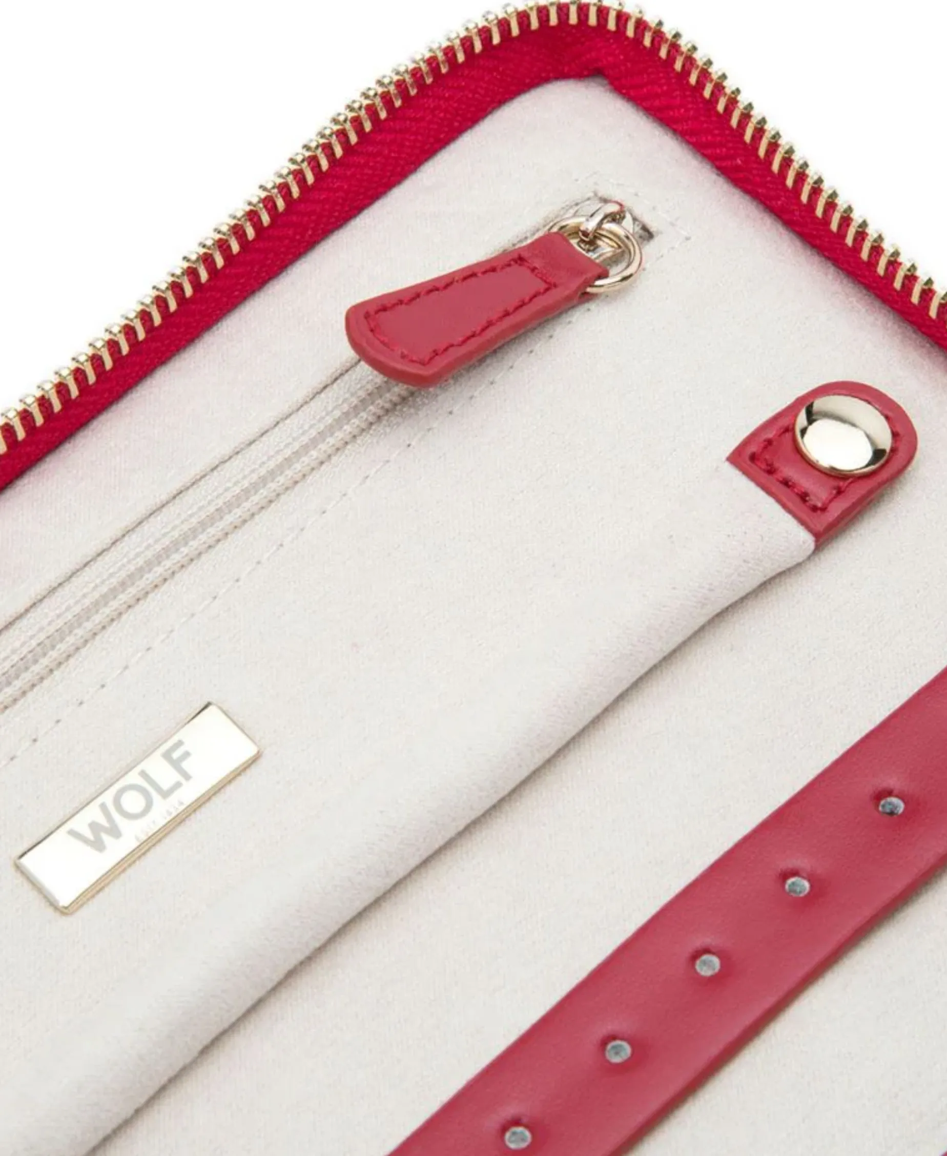 Joyero Caroline WOLF Portafolio Piel Roja - 324872