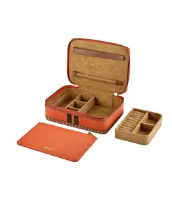 Joyero Ida WOLF Piel Naranja Medium - 190045