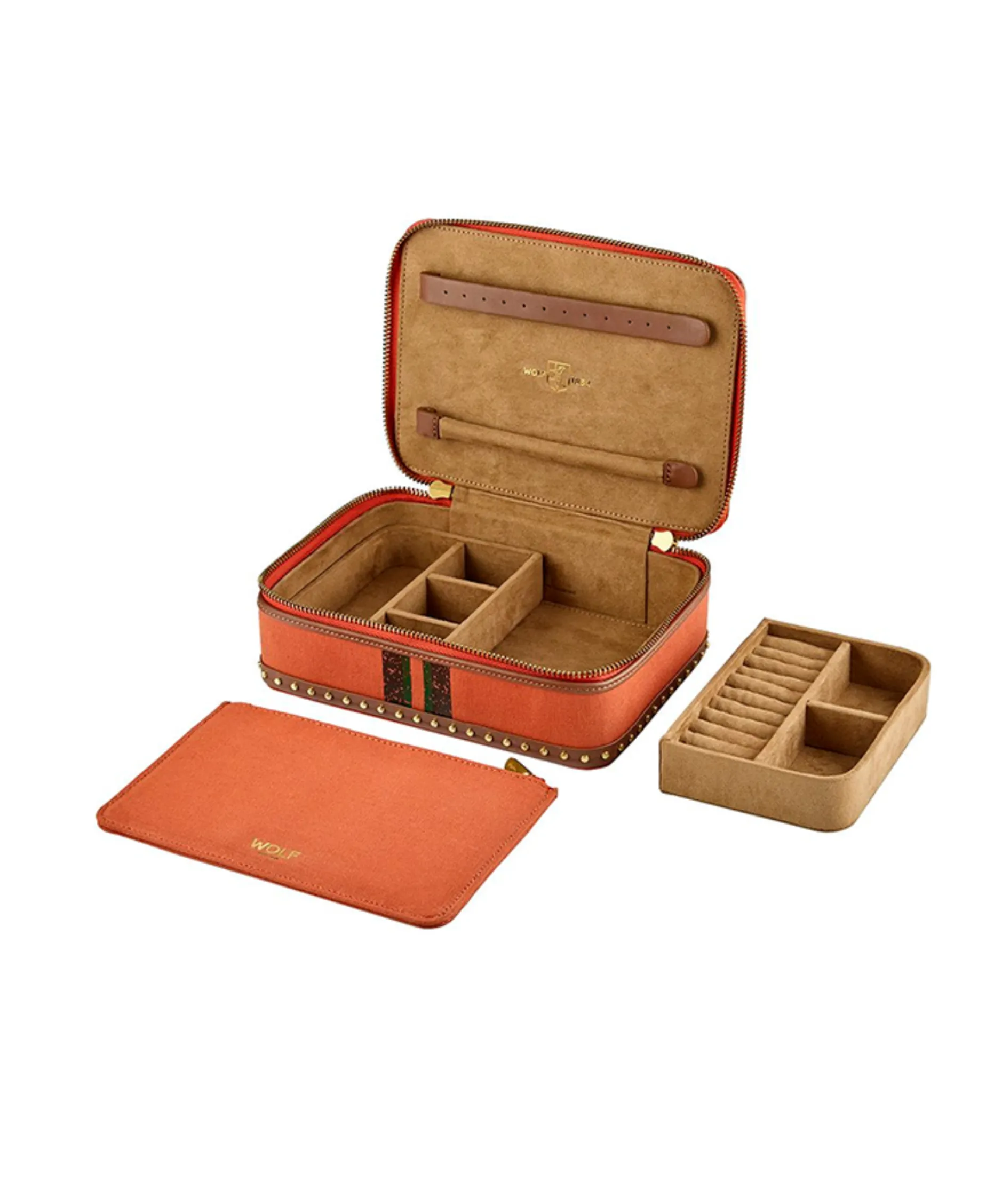 Joyero Ida WOLF Piel Naranja Medium - 190045