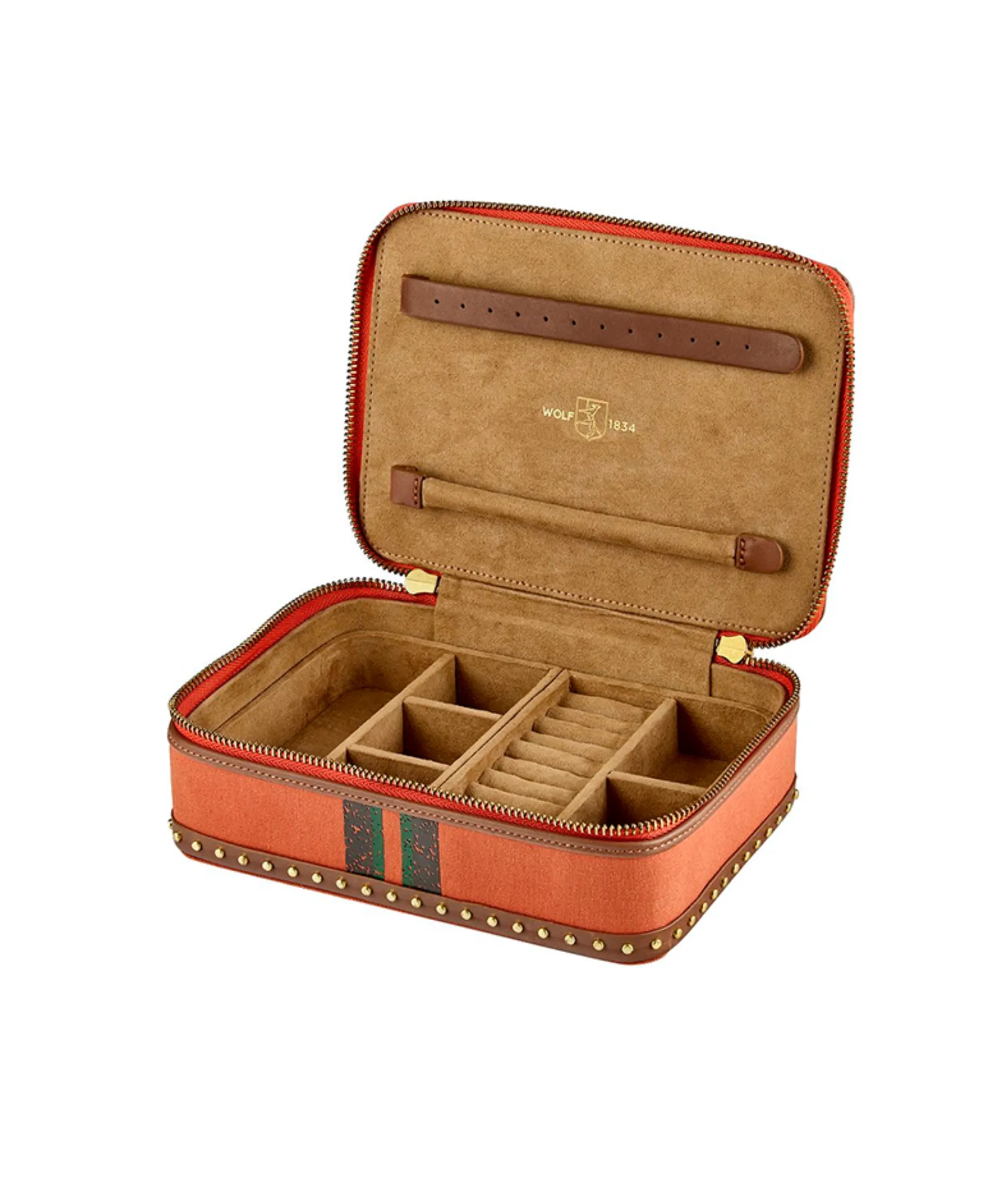 Joyero Ida WOLF Piel Naranja Medium - 190045