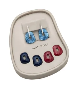 Kit Pendientes Mattioli Puzzle Con Diamantes En Oro Blanco | MOR054B002
