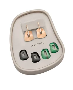 Kit Pendientes Mattioli Puzzle Con Diamantes En Oro Rosa | MOR054R041W