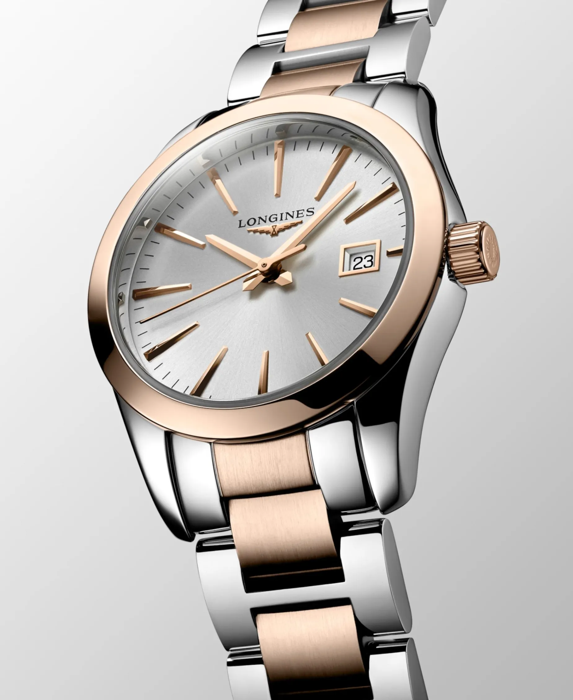 Longines Conquest Classic Bicolor PVD Rojo 29,50 mm | L2.286.3.72.7