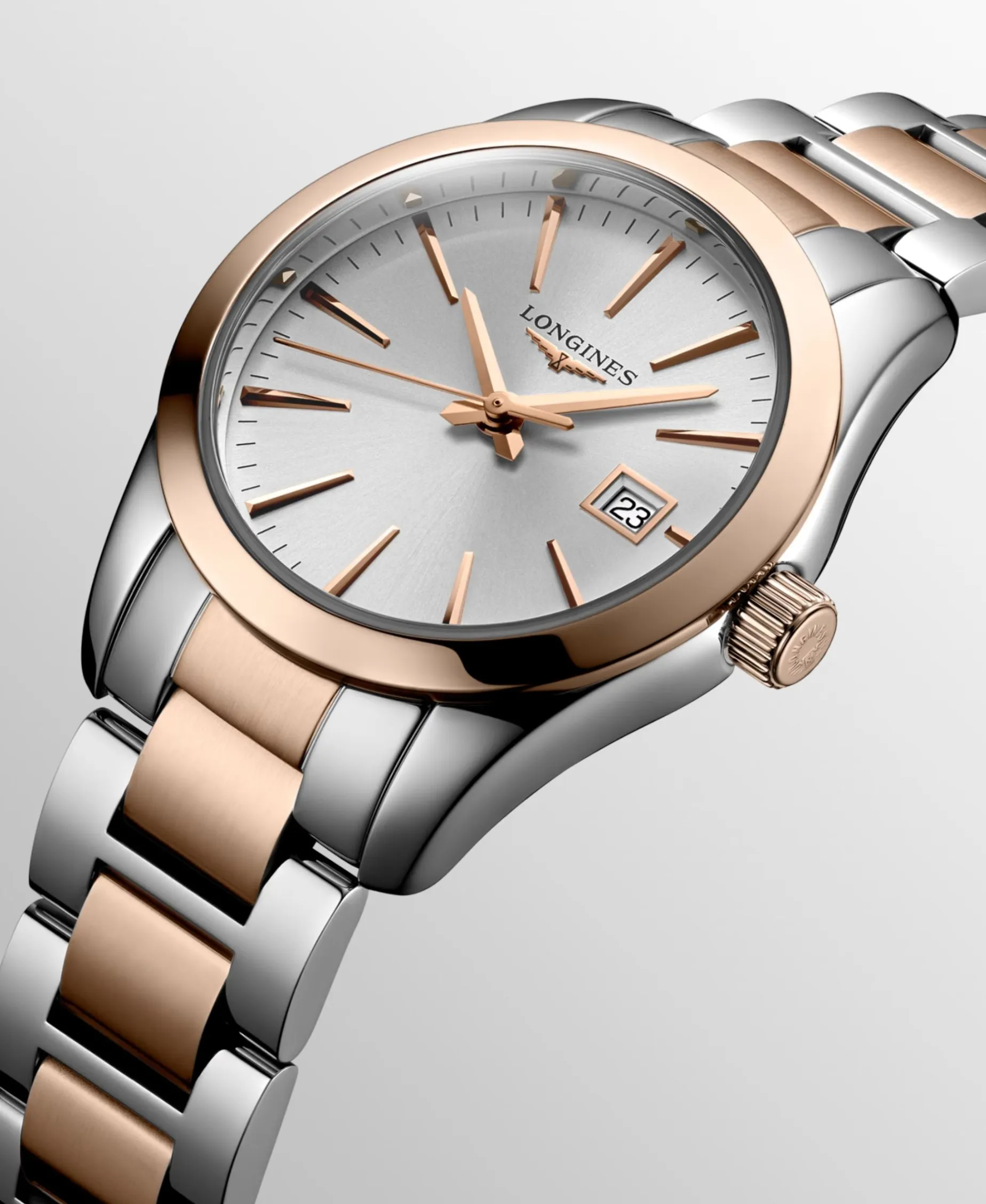 Longines Conquest Classic Bicolor PVD Rojo 29,50 mm | L2.286.3.72.7