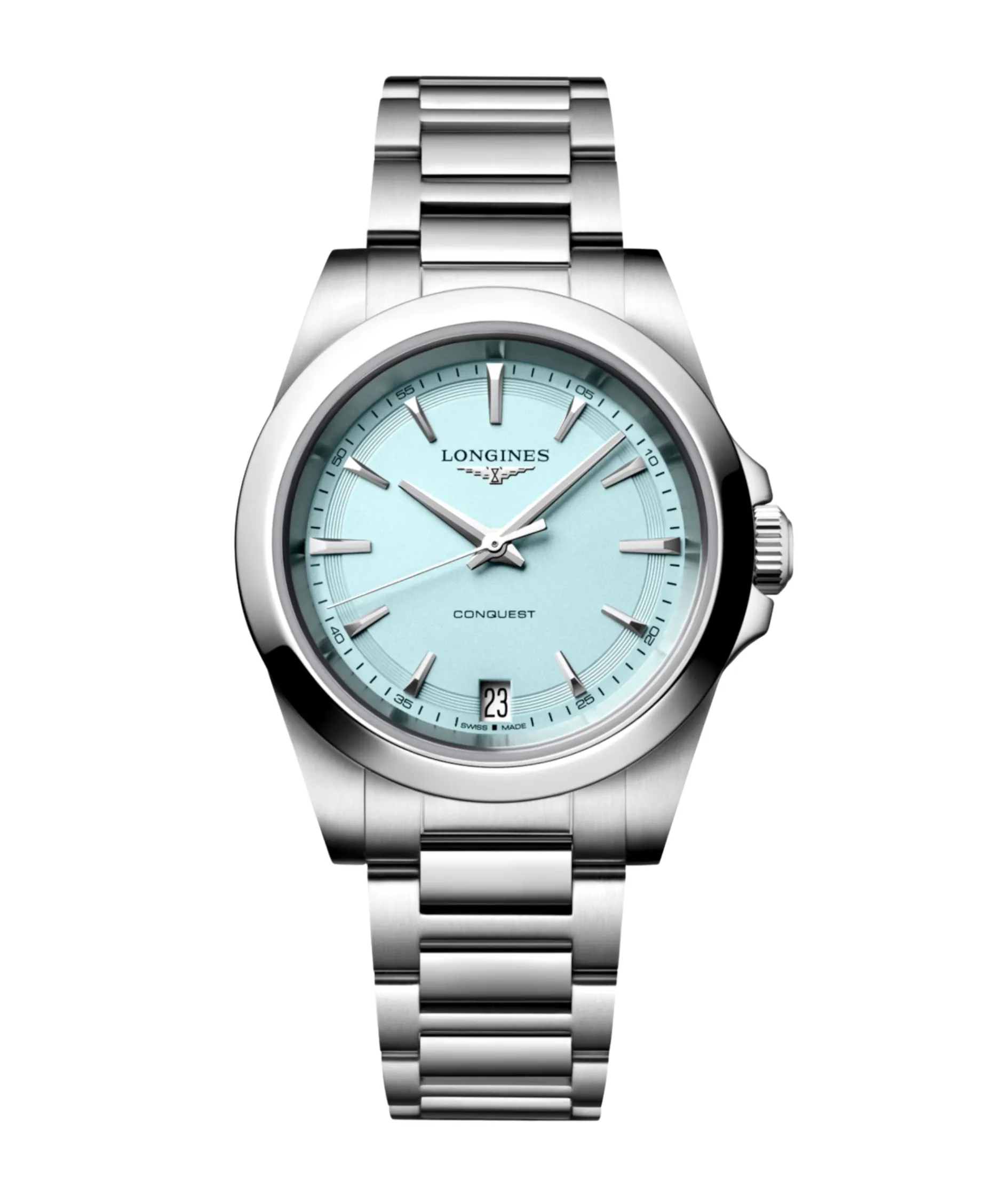 Longines Conquest Cuarzo Azul Verdoso Acero 34 mm | L3.460.4.92.6