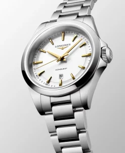 Longines Conquest Cuarzo Blanco Acero 30 mm | L3.350.4.12.6