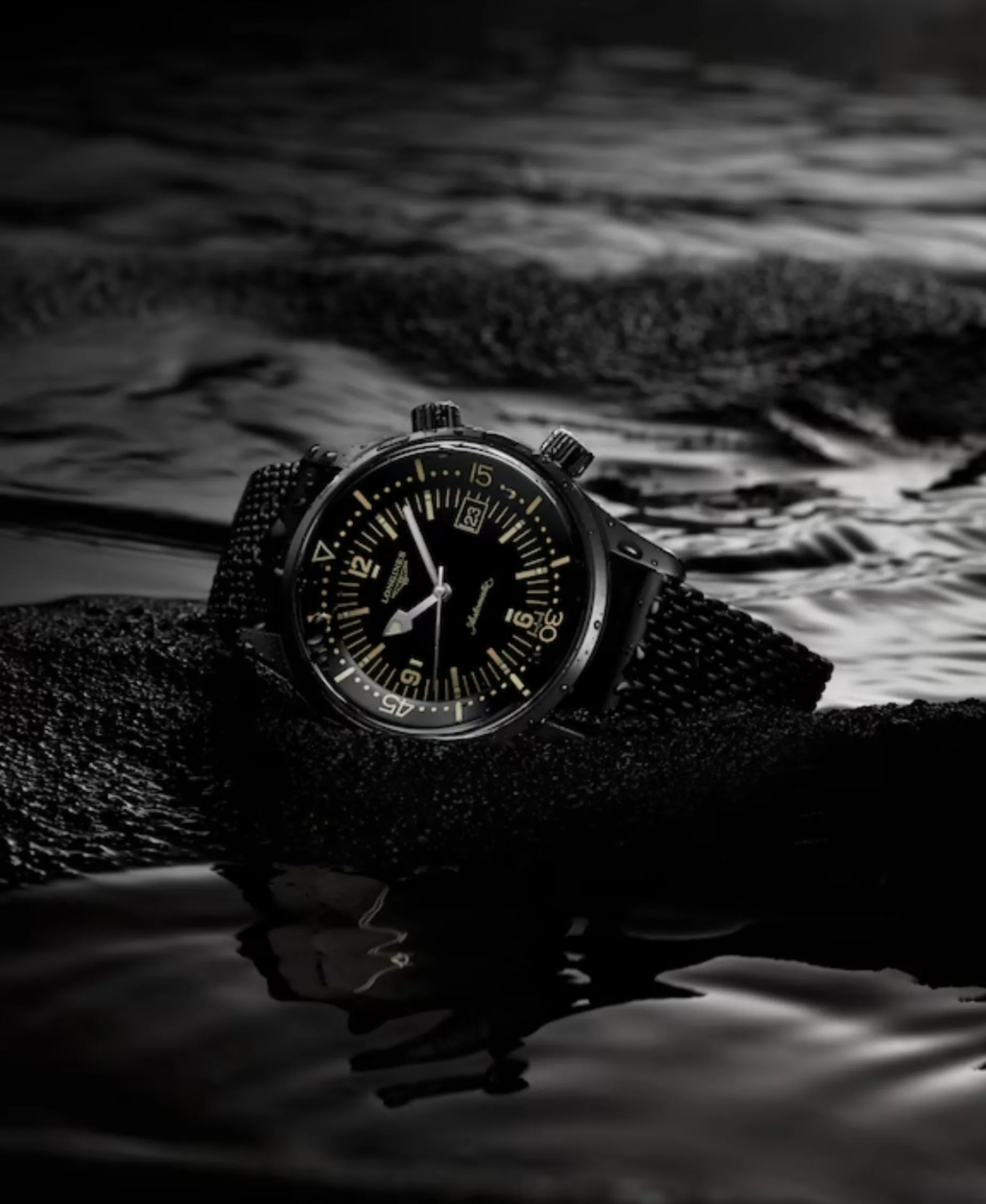Longines Heritage Legend Diver Negro 42 mm | L3.774.2.50.9