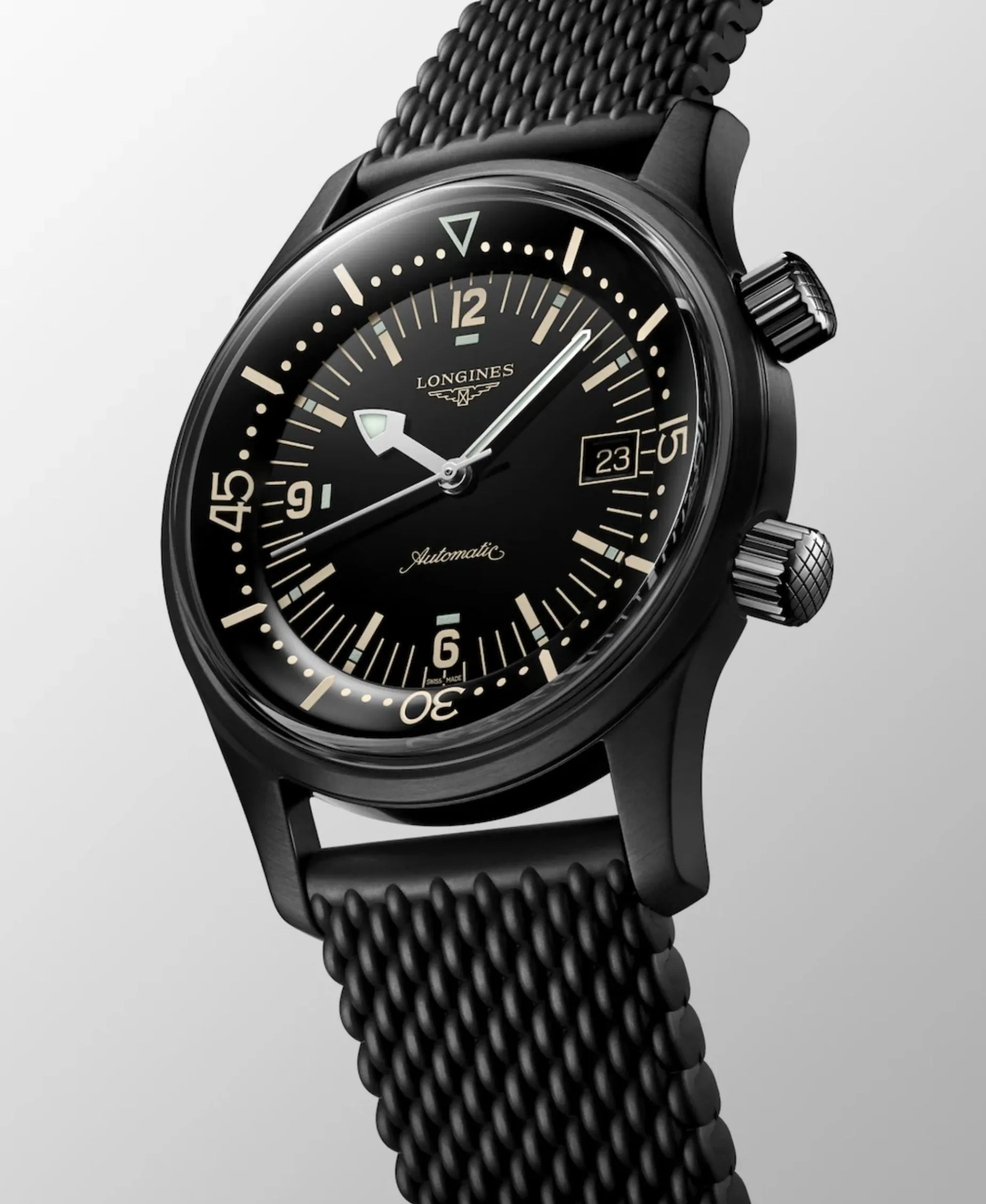 Longines Heritage Legend Diver Negro 42 mm | L3.774.2.50.9