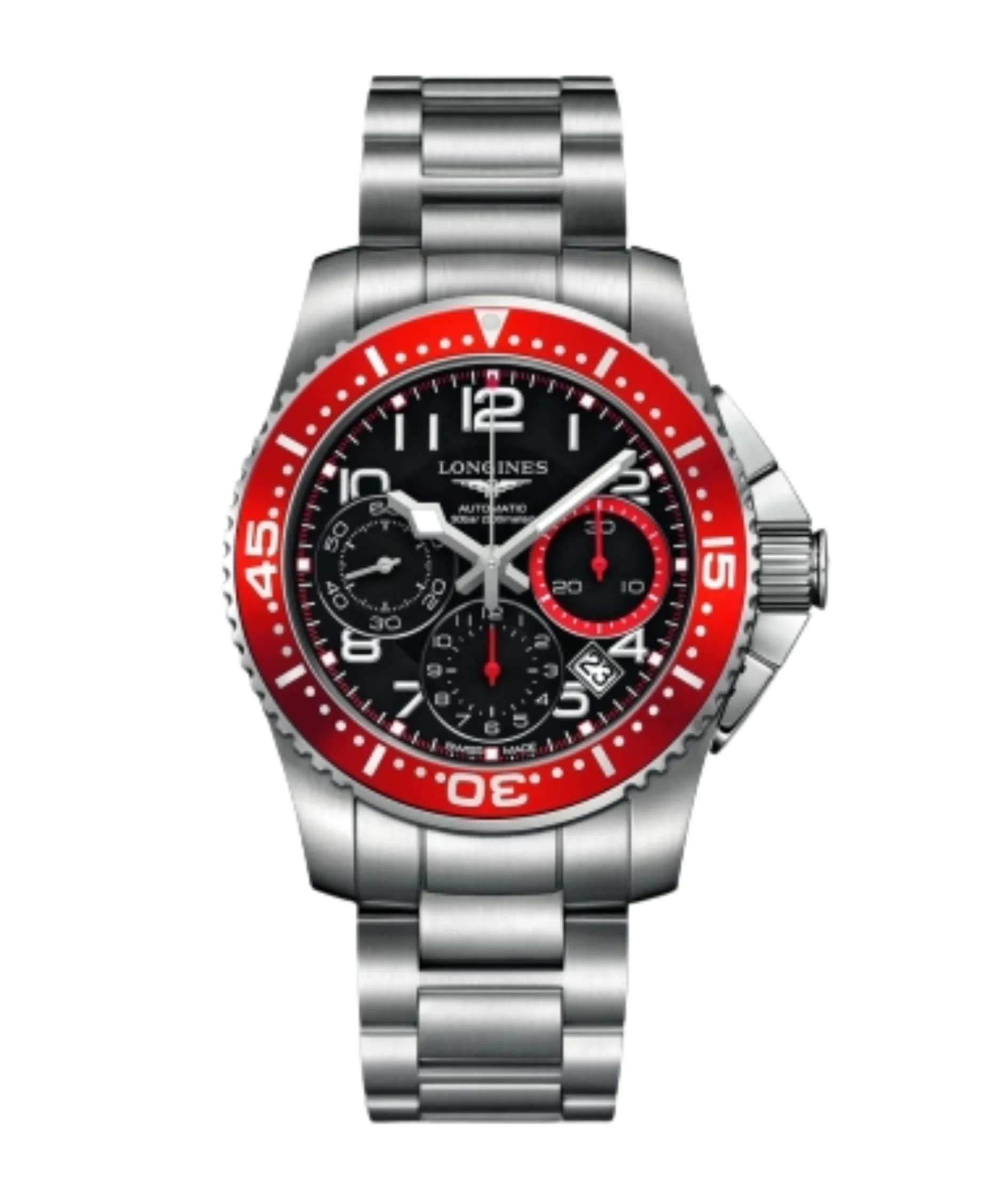 Longines HydroConquest Cronógrafo Negro 41 mm | L3.696.4.59.6