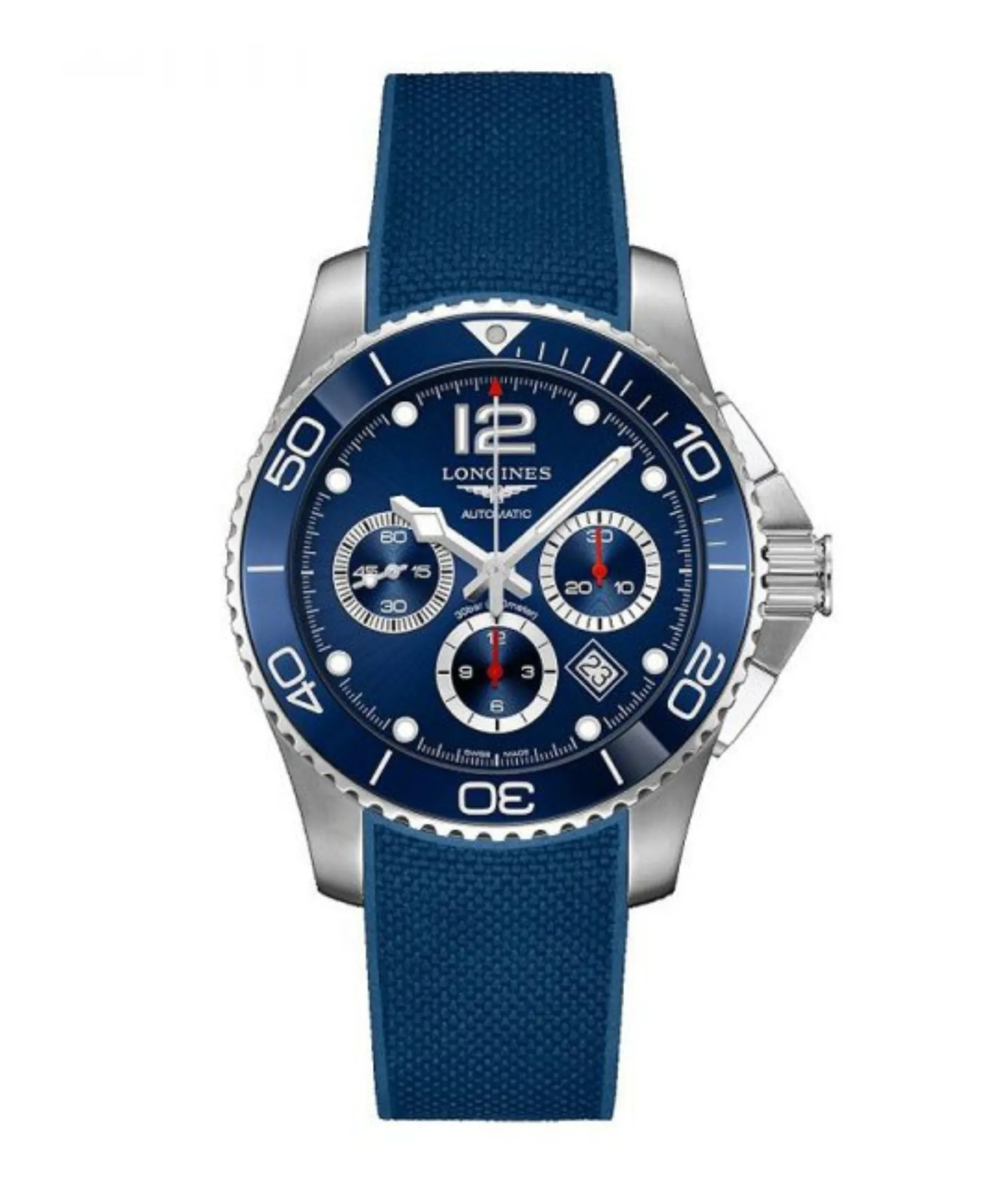 Longines HydroConquest Cronógrafo Automático Azul Acero 43 mm | L3.883.4.96.9