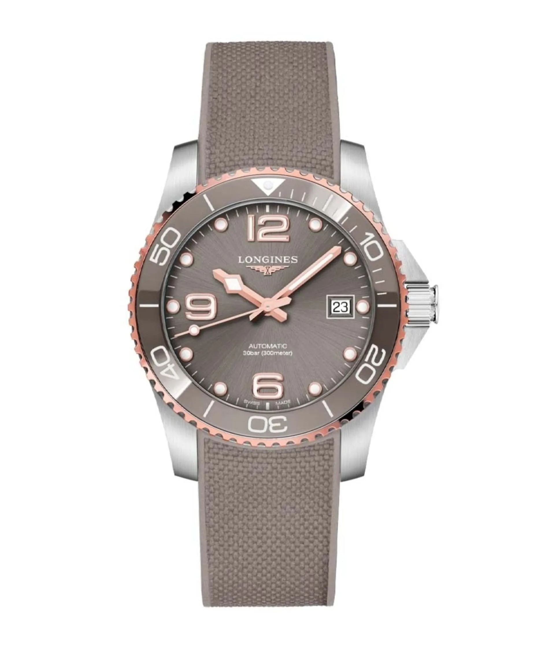 Longines HydroConquest Gris PVD Oro Rosa 39 mm | L3.780.3.78.9