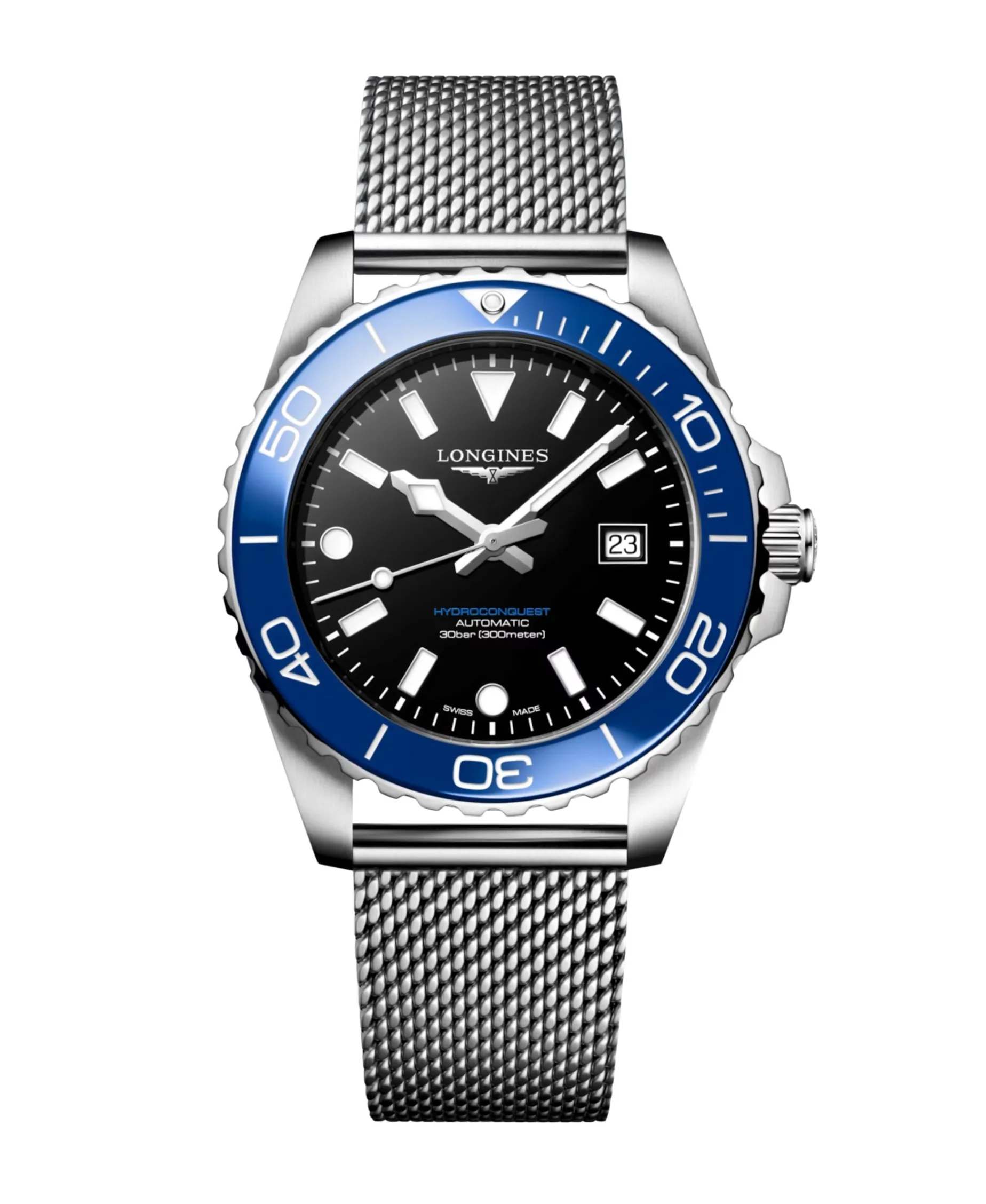 Longines HydroConquest Negro y Azul 42 mm | L3.788.4.90.6