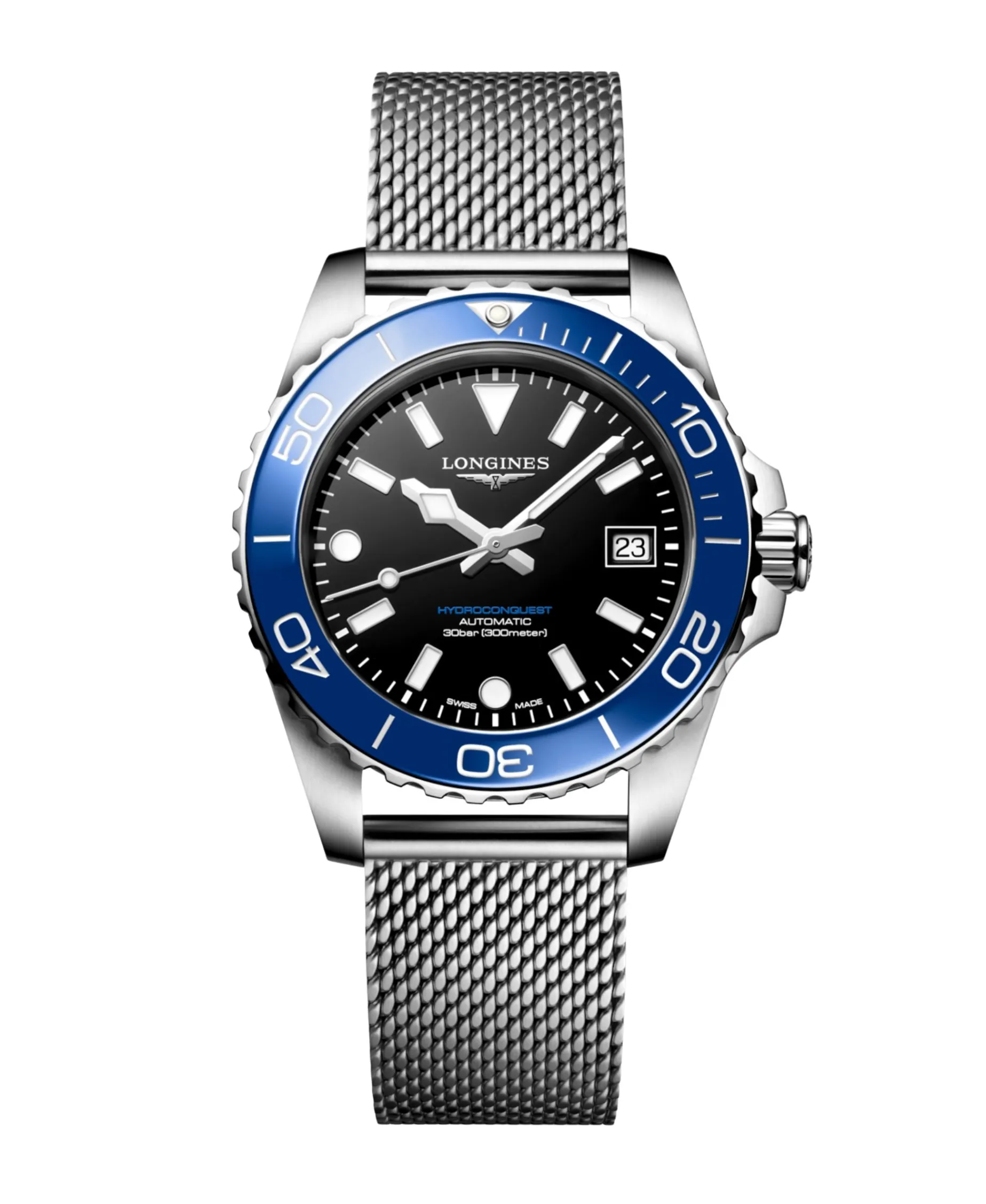 Longines HydroConquest Negro y Azul 39 mm | L3.779.4.90.6