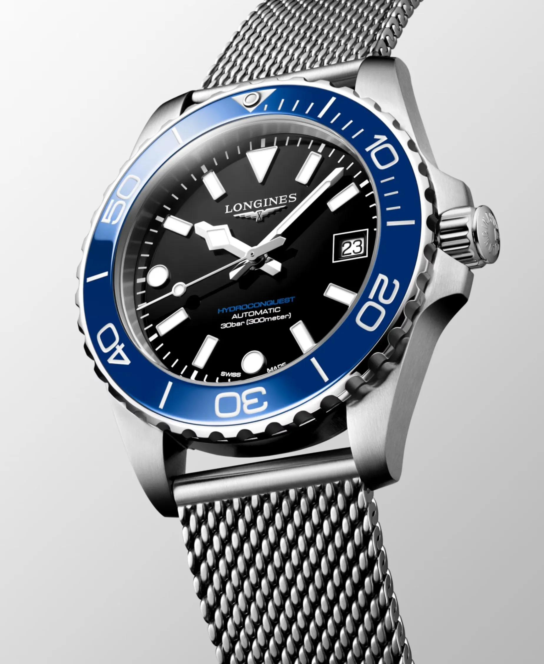 Longines HydroConquest Negro y Azul 39 mm | L3.779.4.90.6