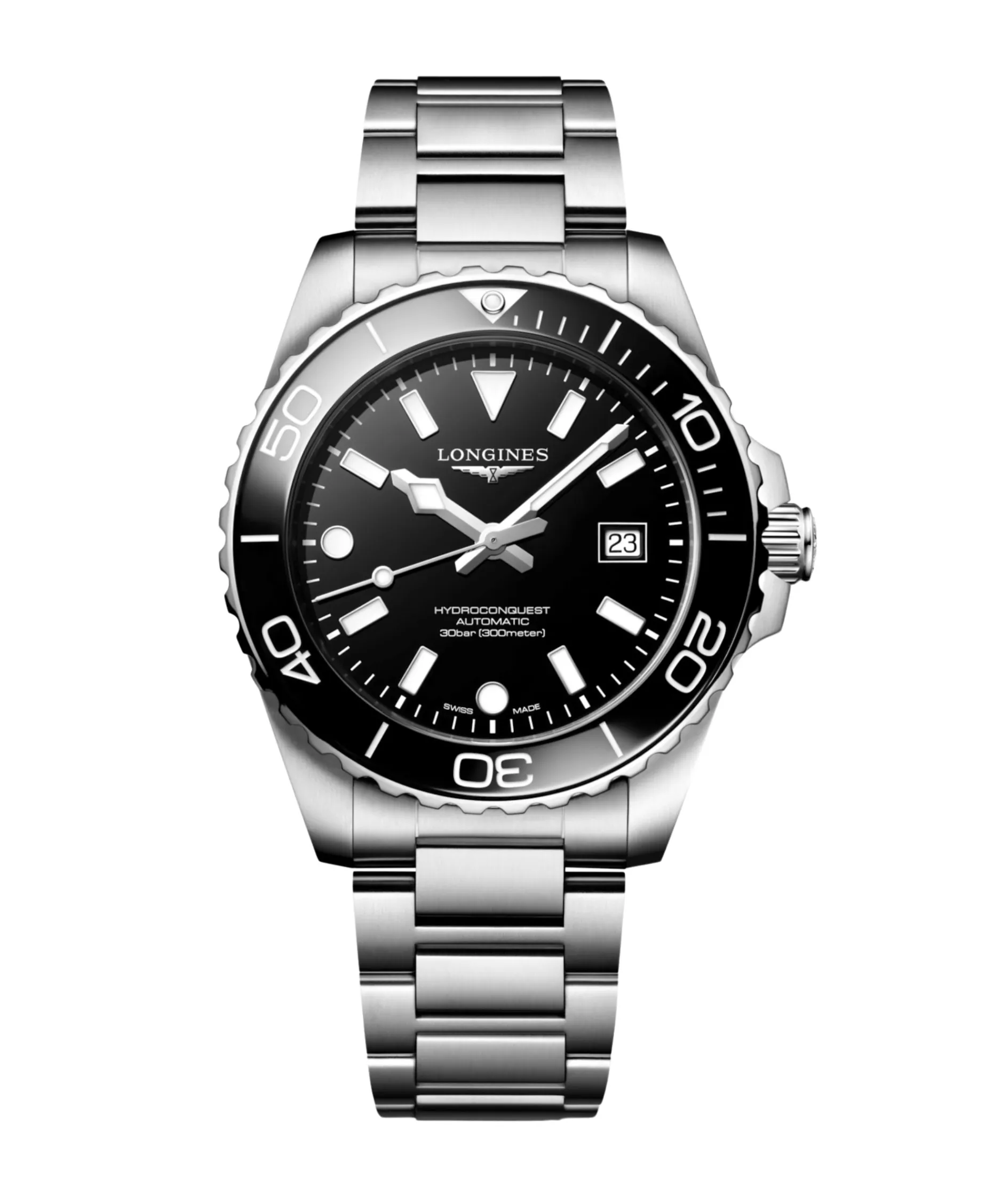 Longines HydroConquest Negro 42 mm | L3.788.4.56.6
