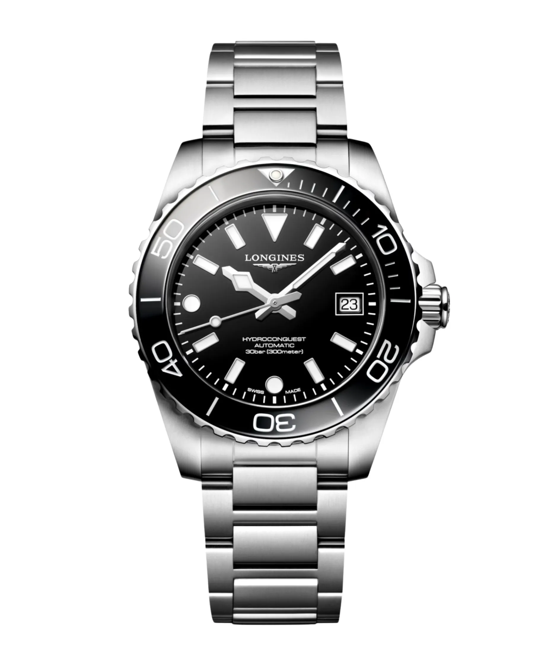 Longines HydroConquest Negro 39 mm | L3.779.4.56.6