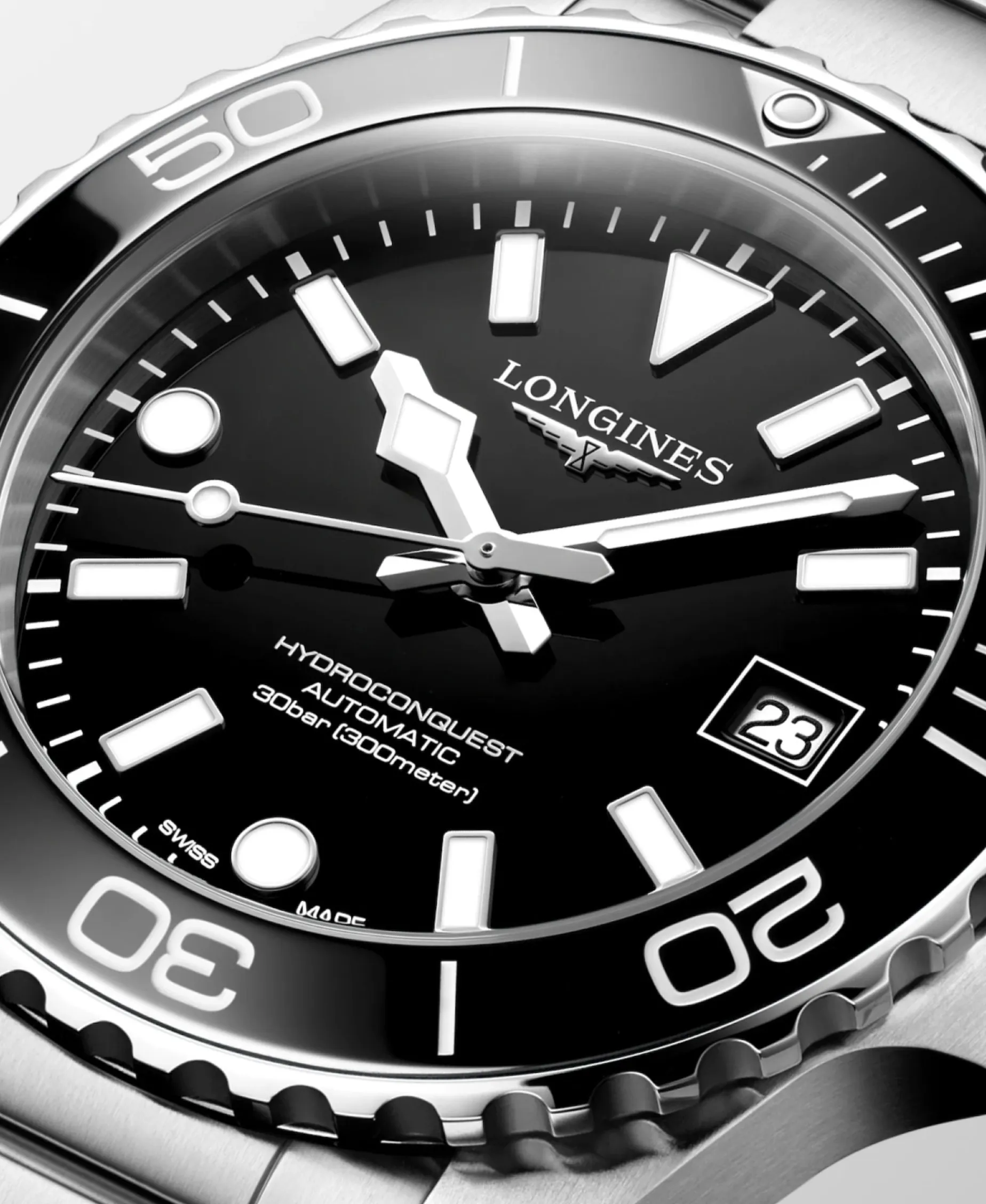 Longines HydroConquest Negro 39 mm | L3.779.4.56.6