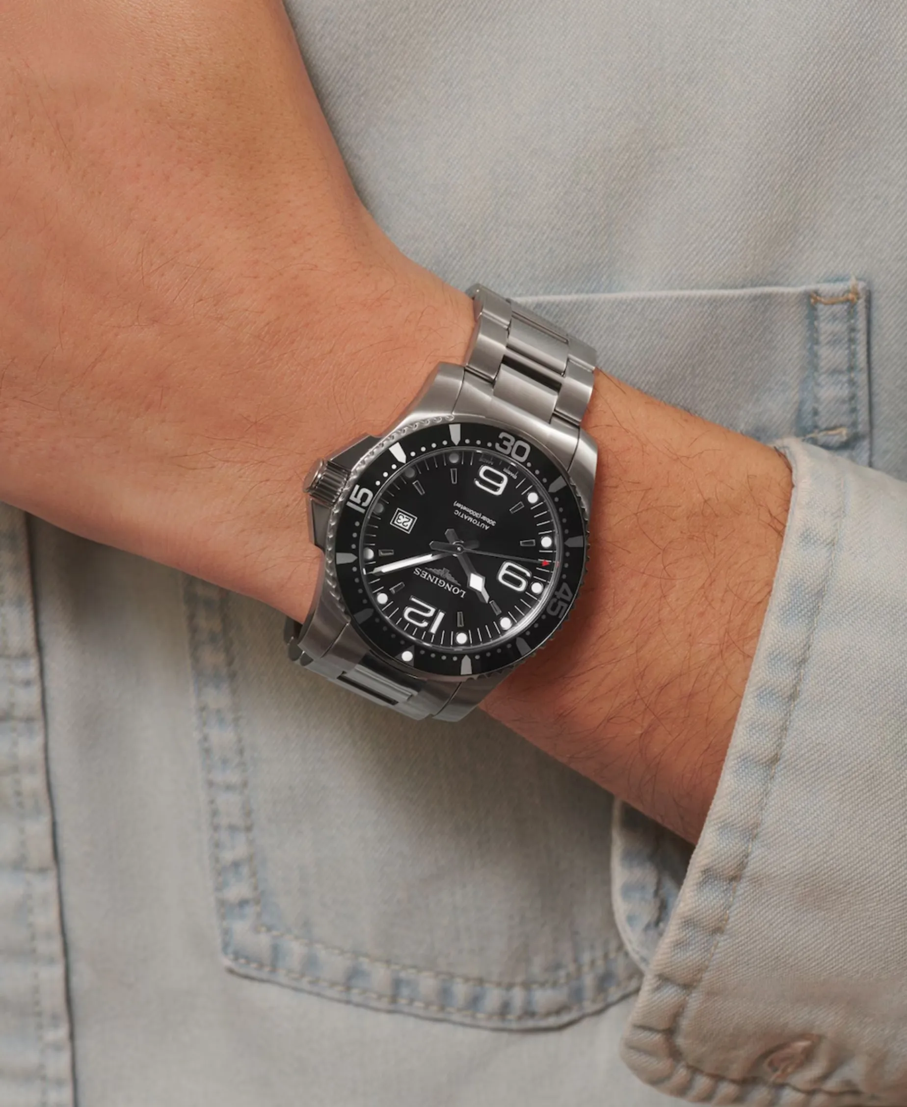 Longines HydroConquest Negro 44 mm | L3.841.4.56.6