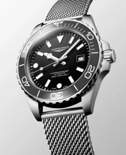 Longines HydronConquest Gris y Negro 39 mm | L3.779.4.70.6